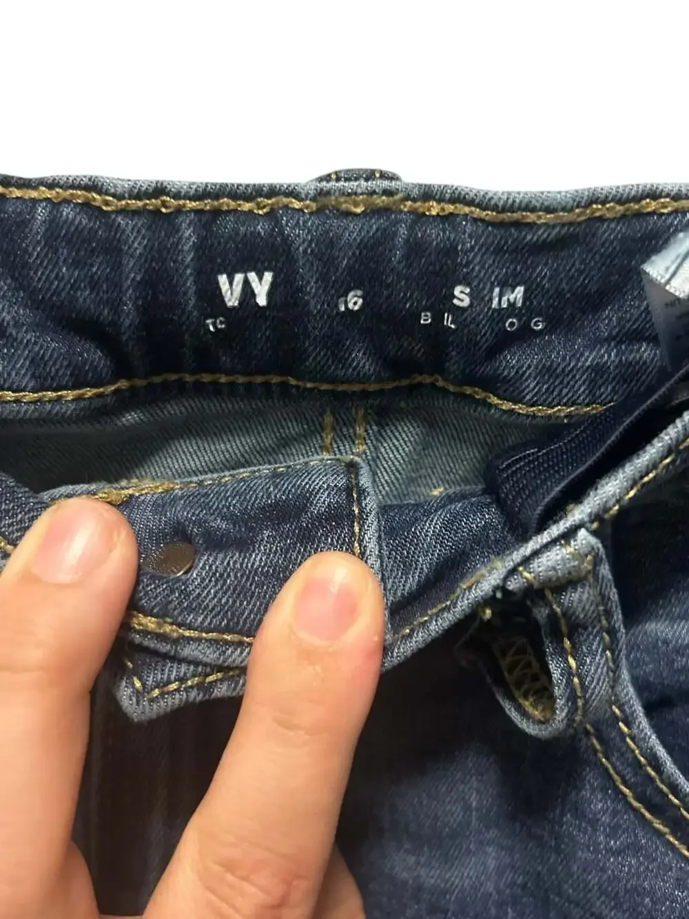 Old Navy Boys Slim 360 Stretch Jeans Size 16 Slim Dark Wash Denim